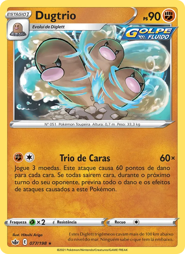 Dugtrio (Chilling Reign #77/198)
