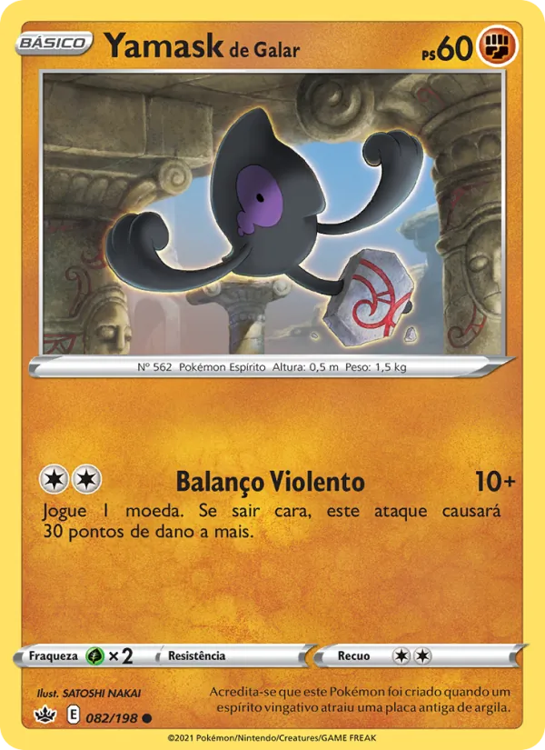 Yamask de Galar (Chilling Reign #82/198)