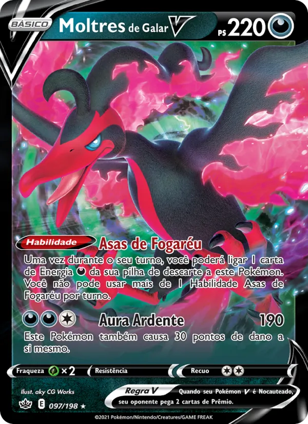 Moltres de Galar V (Chilling Reign #97/198)