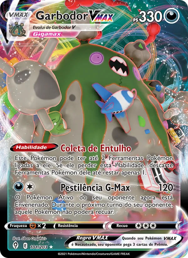 Garbodor VMAX (Evolving Skies #101/203)