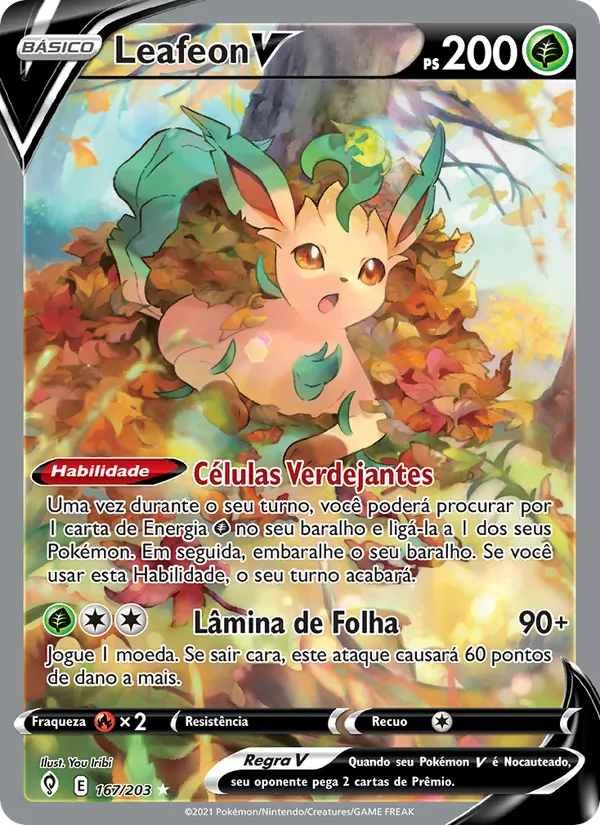 Leafeon V (Evolving Skies #167/203)