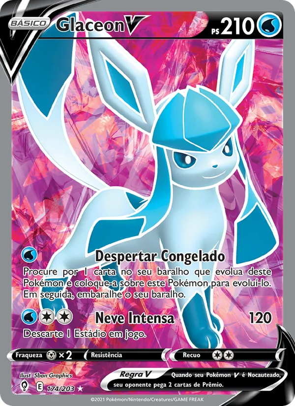 Glaceon V (Evolving Skies #174/203)