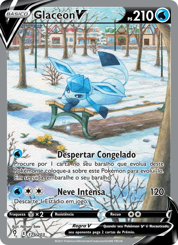 Glaceon V (Evolving Skies #175/203)