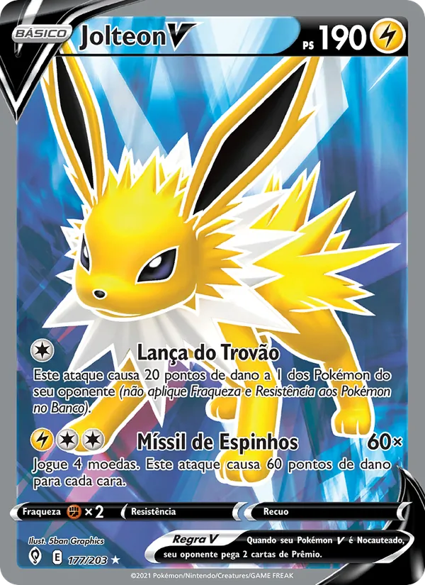 Jolteon V (Evolving Skies #177/203)