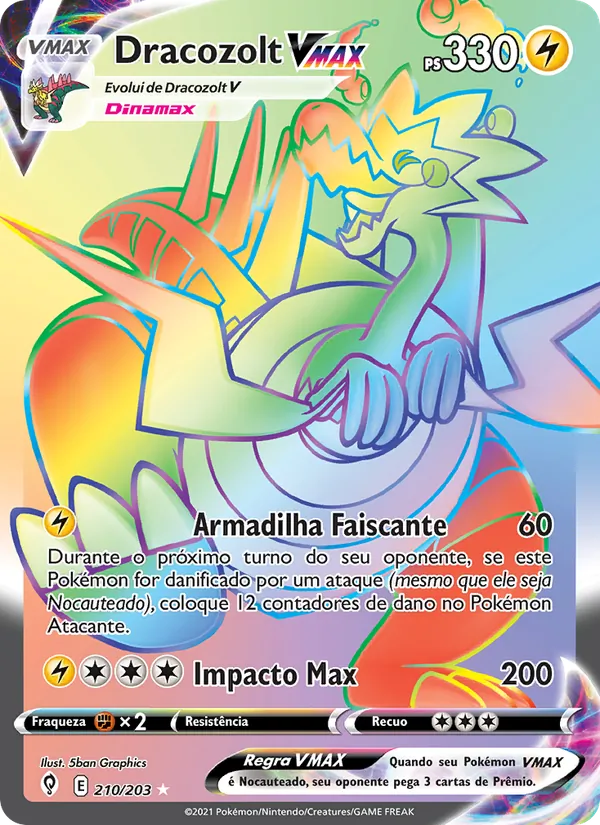 Dracozolt VMAX (Evolving Skies #210/203)