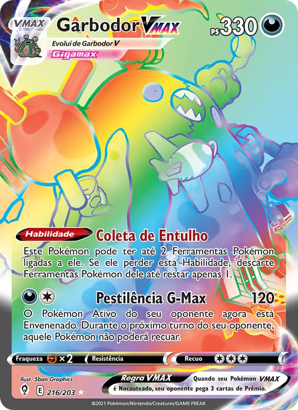Garbodor VMAX (Evolving Skies #216/203)
