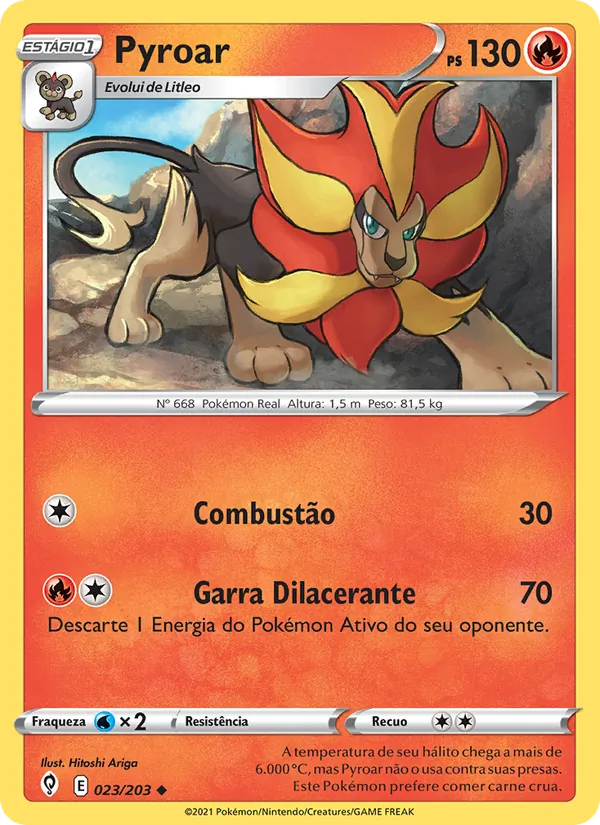 Pyroar (Evolving Skies #23/203)