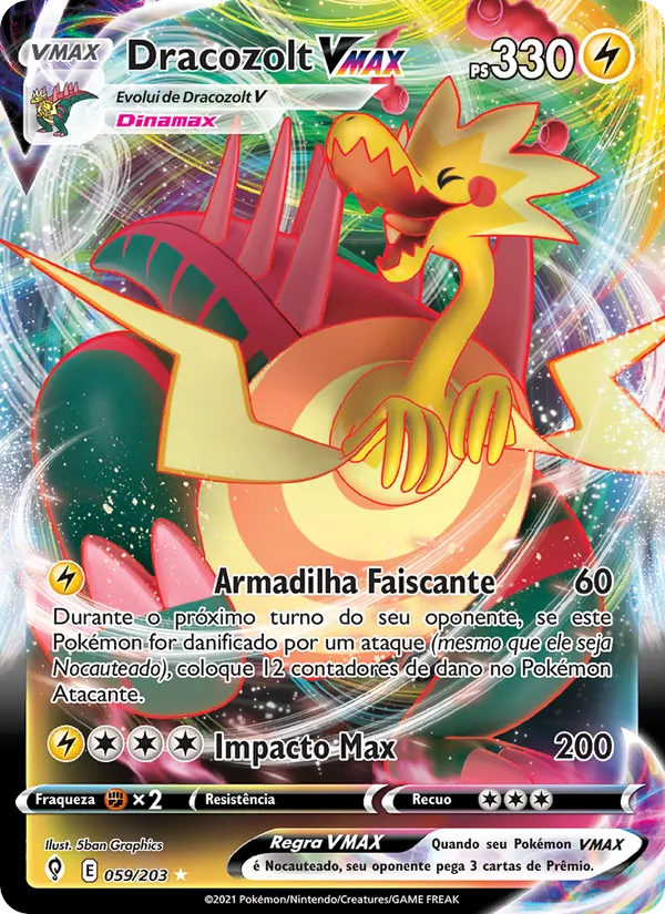 Dracozolt VMAX (Evolving Skies #59/203)