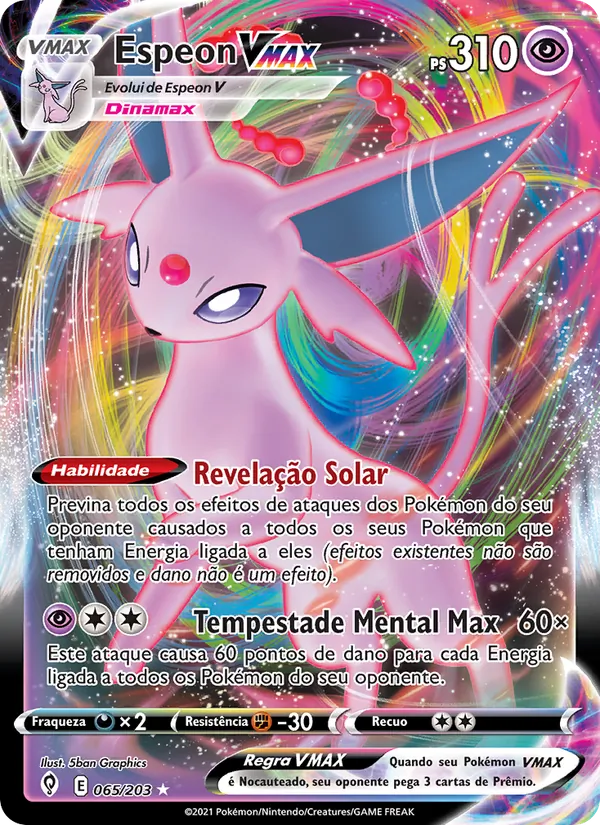 Espeon VMAX (Evolving Skies #65/203)