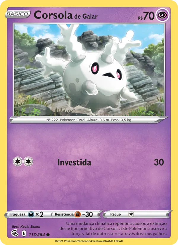 Corsola de Galar (Fusion Strike #117/264)