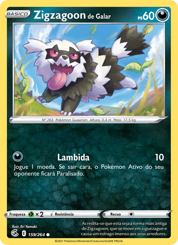 Zigzagoon de Galar (Fusion Strike #159/264)