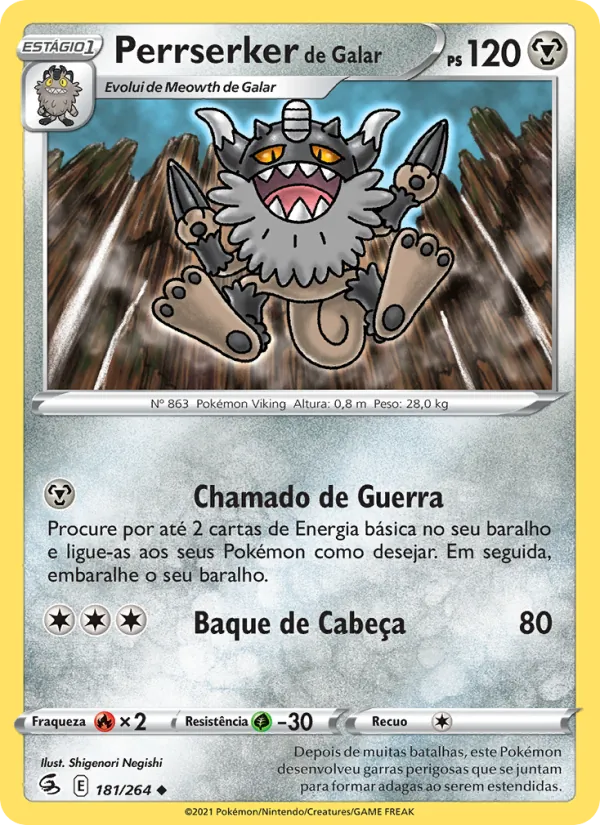 Perrserker de Galar (Fusion Strike #181/264)