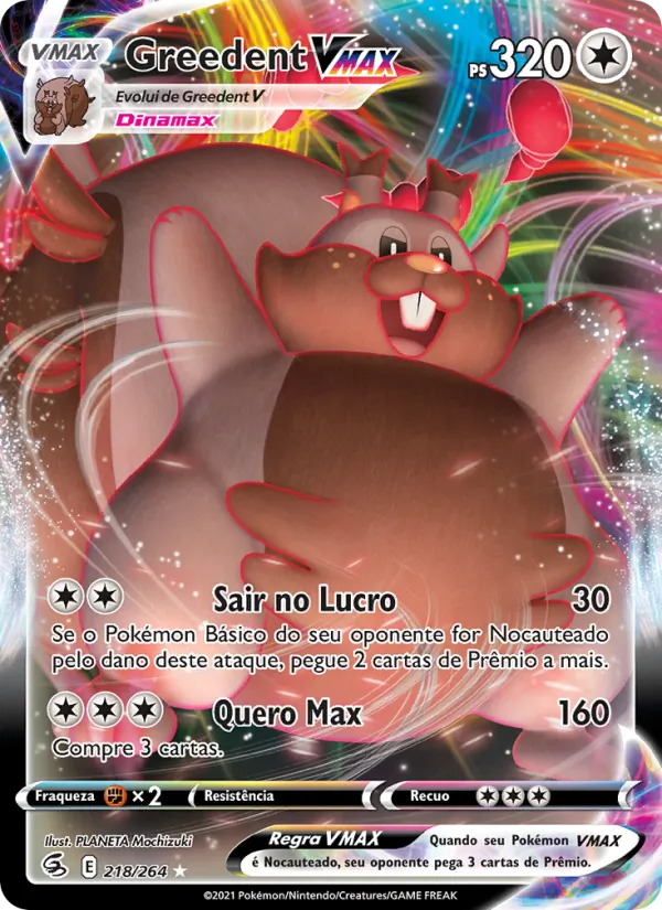 Greedent VMAX (Fusion Strike #218/264)