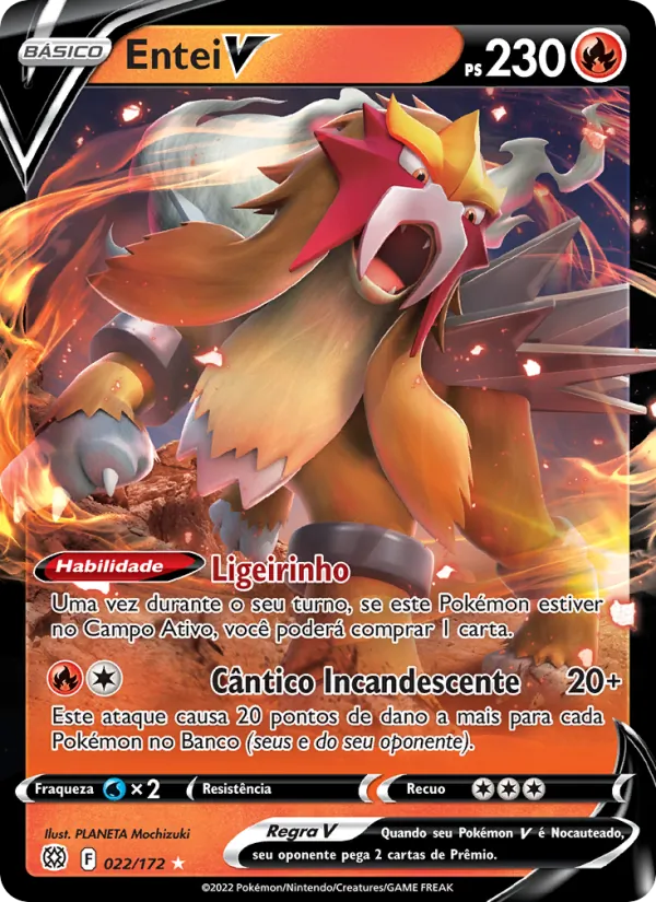Entei V (Brilliant Stars #022/172)