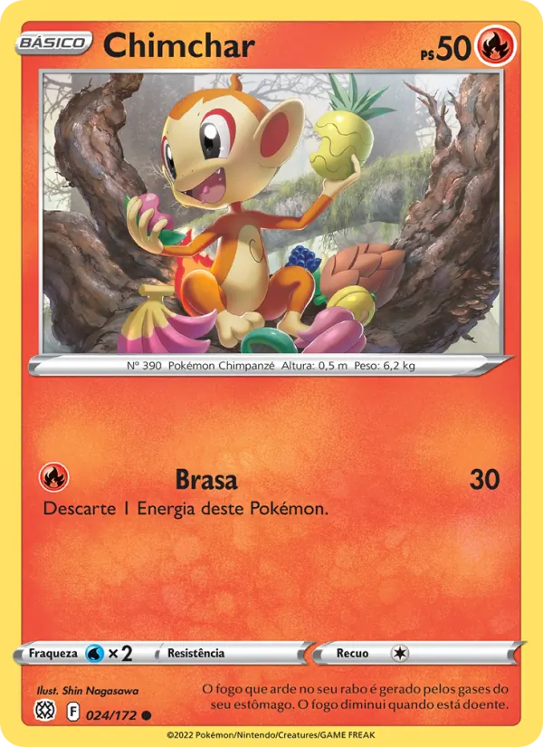 Chimchar (Brilliant Stars #024/172)