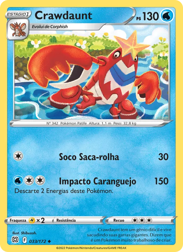 Crawdaunt (Brilliant Stars #033/172)