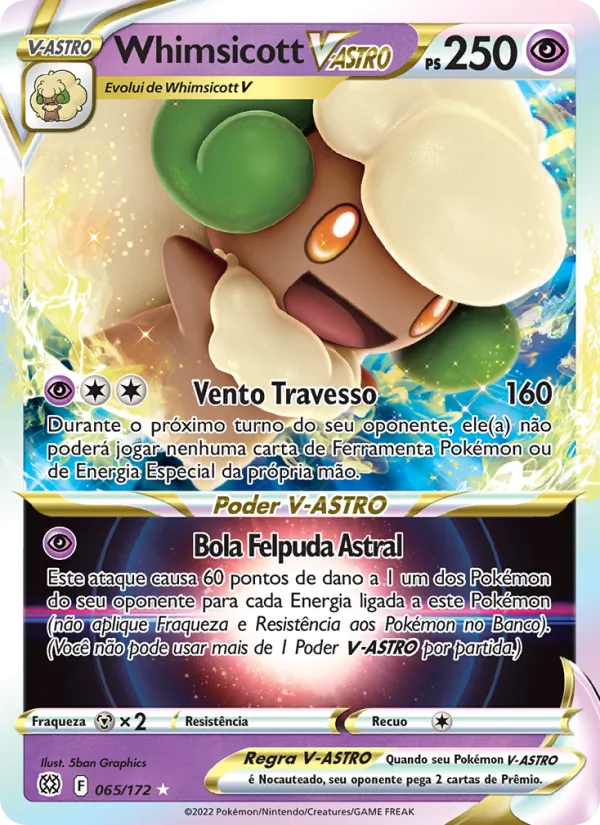 Whimsicott V-ASTRO (Brilliant Stars #065/172)