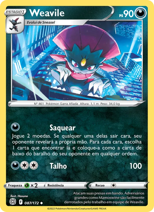 Weavile (Brilliant Stars #087/172)