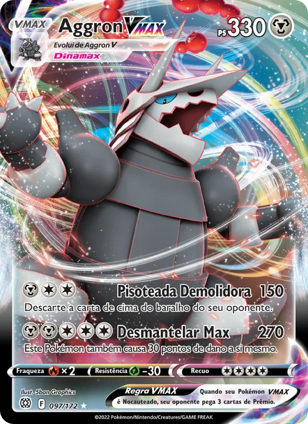 Aggron VMAX (Brilliant Stars #097/172)