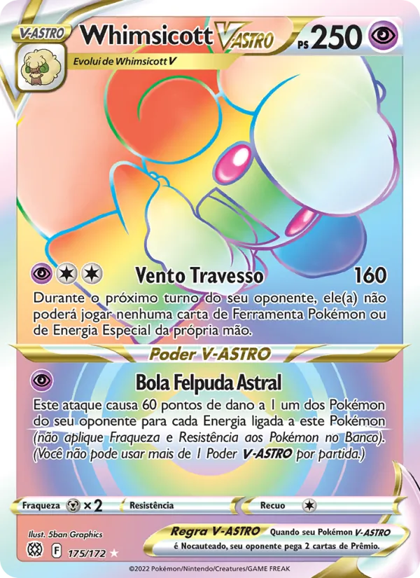 Whimsicott V-ASTRO (Brilliant Stars #175/172)