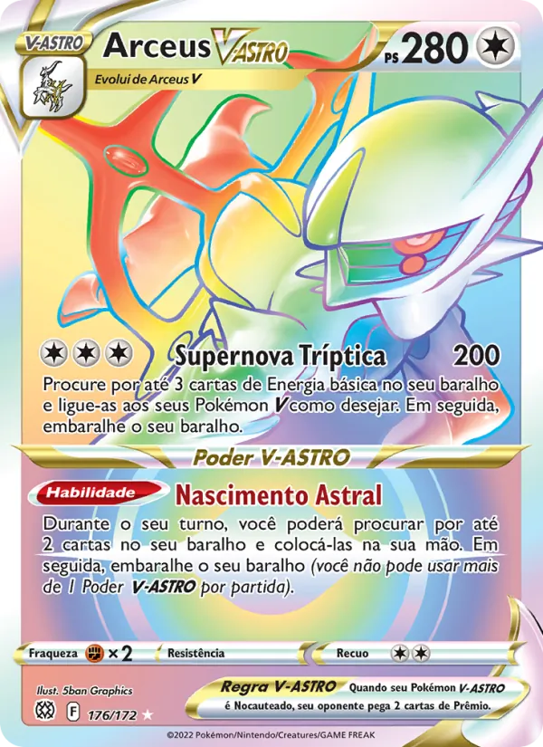 Arceus V-ASTRO (Brilliant Stars #176/172)