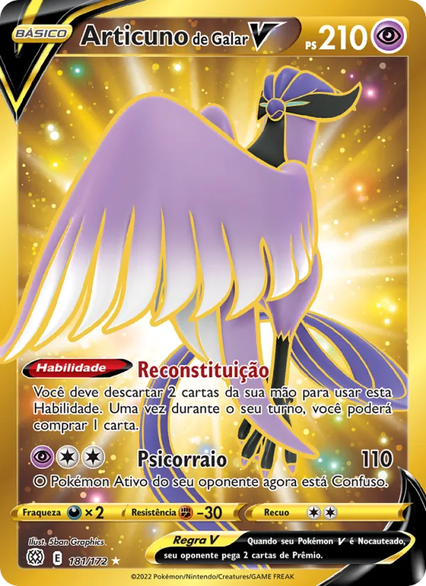 Articuno de Galar V (Brilliant Stars #181/172)