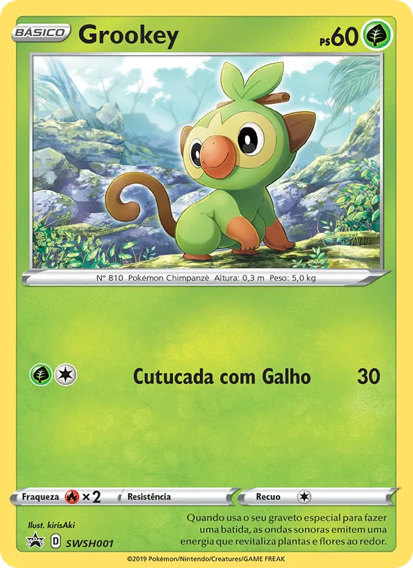 Grookey (SWSH Black Star Promos #SWSH001/307)