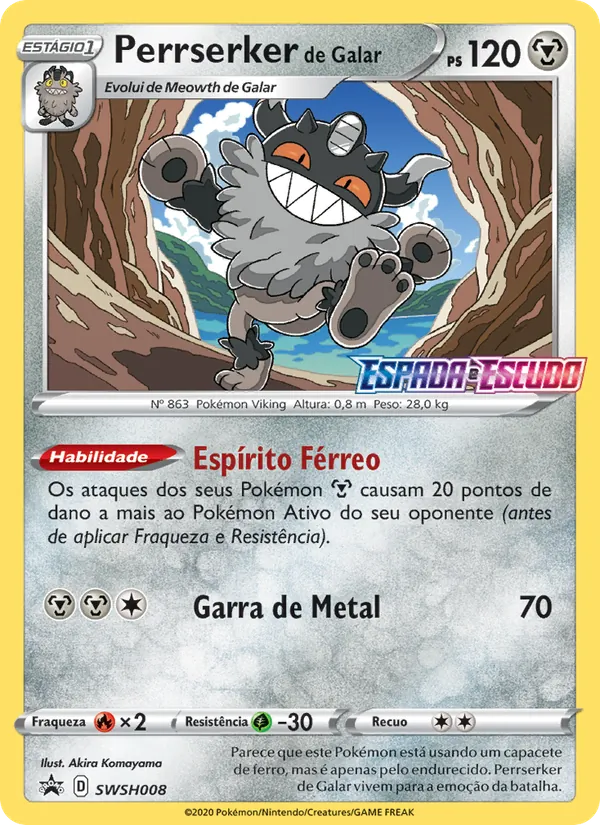 Perrserker de Galar (SWSH Black Star Promos #SWSH008/307)