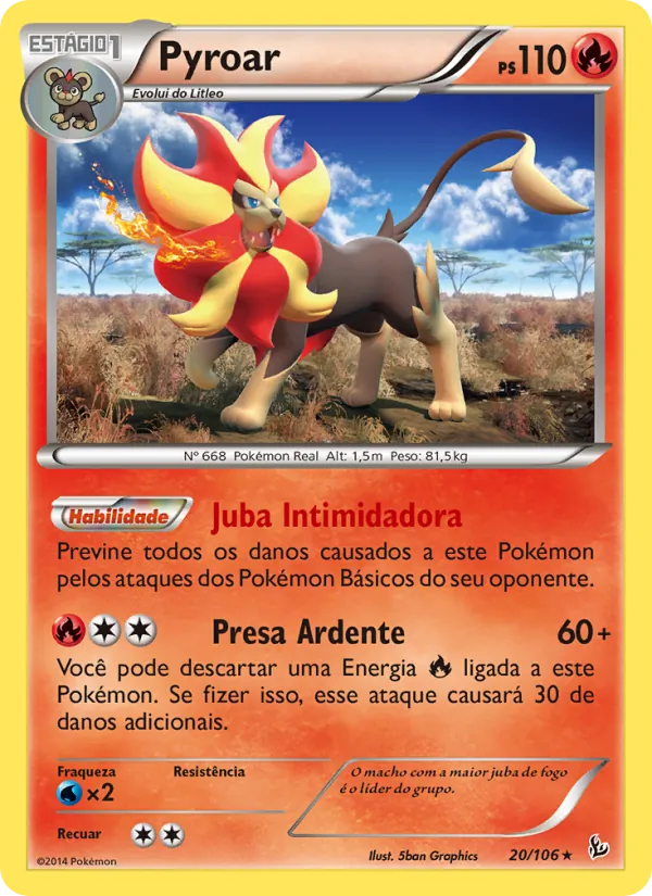 Pyroar (Flashfire #20/106)