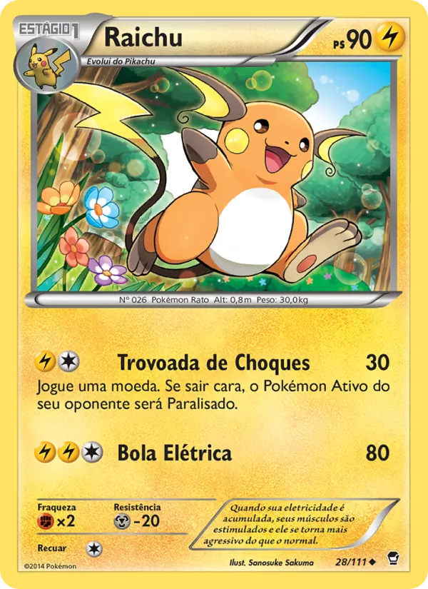 Raichu (Furious Fists #28/111)