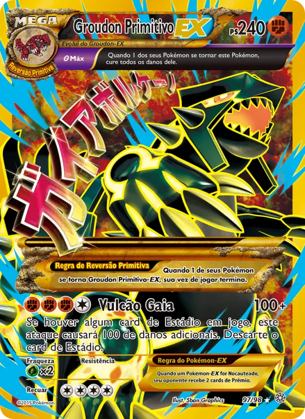 Groudon Primitivo EX (Ancient Origins #97/98)