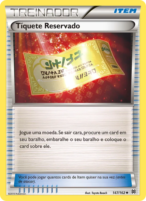Tíquete Reservado (BREAKthrough #147/162)